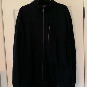 Calvin Klein zip front sweatshirt.